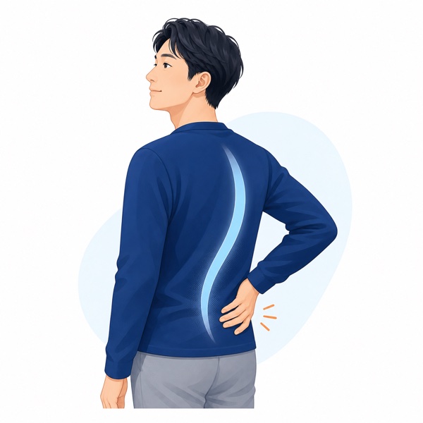 腰や背中の痛みのイメージ