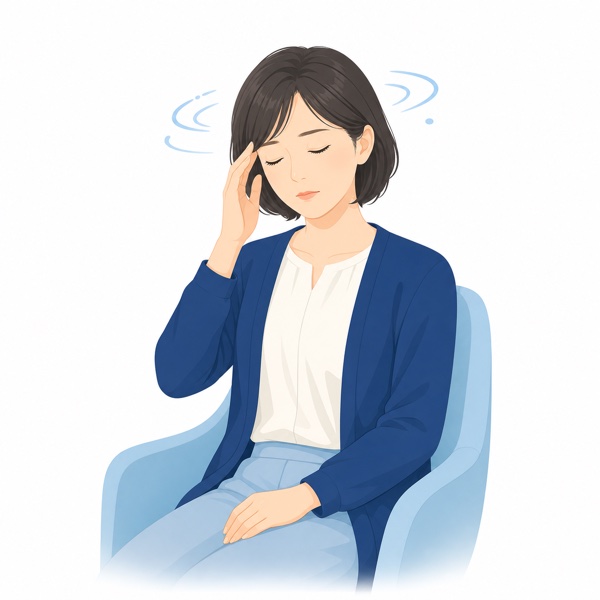 頭痛・めまい・吐き気のイメージ